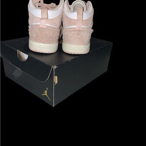 Jordan Kids' Light Pink and White Sneakers